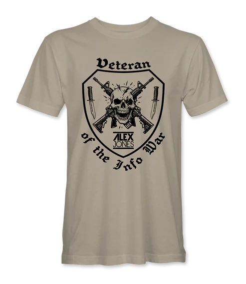 Veteran Of The Infowar Skull T-Shirt - Infowars Store