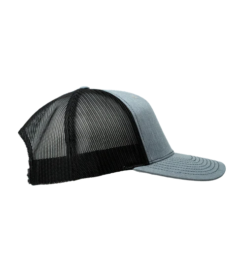 Infowars Store Gray Leather Patch Hat