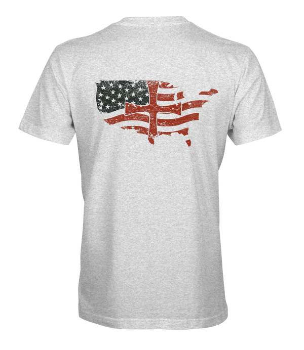 Deus Vult: Christian America Flag T-Shirt - Infowars Store