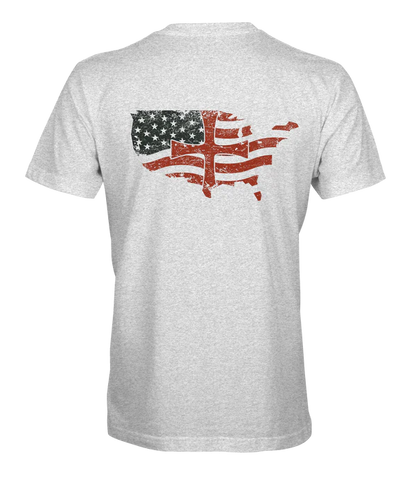 Deus Vult: Christian America Flag T-Shirt - Infowars Store