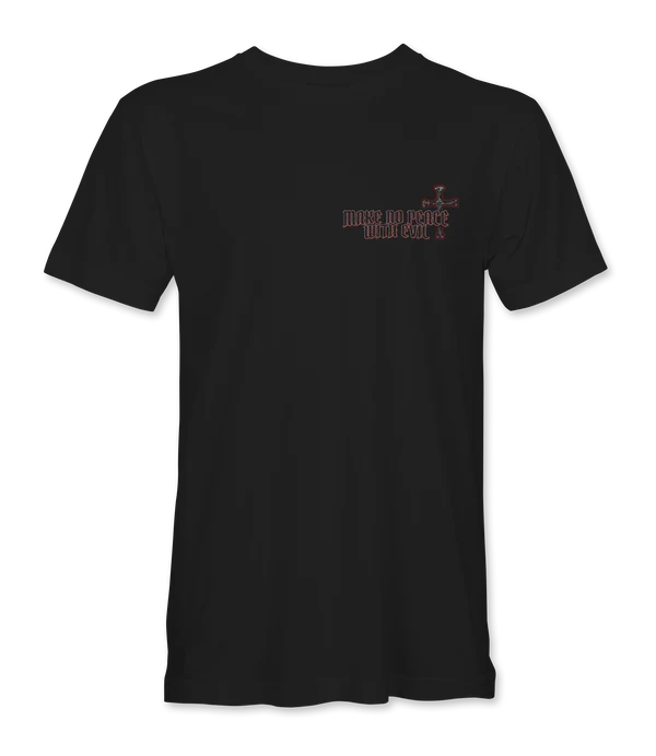 Deus Vult: Make No Peace With Evil T-Shirt - Infowars Store