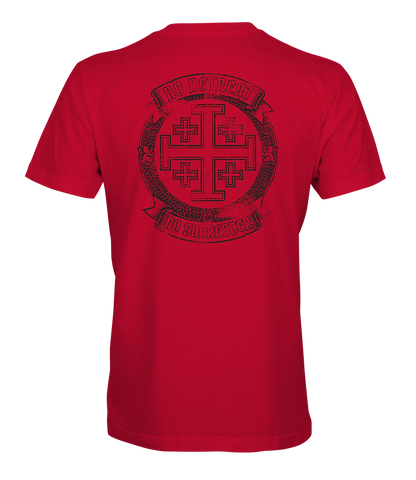 Deus Vult: No Retreat No Surrender T-Shirt - Infowars Store