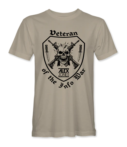 Veteran Of The Infowar Skull T-Shirt - Infowars Store