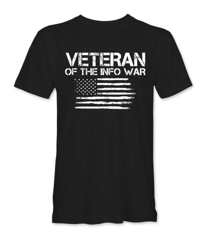 Veteran Of The Infowar Flag T-Shirt - Infowars Store