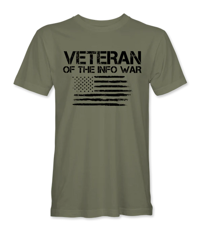 Veteran Of The Infowar Flag T-Shirt - Infowars Store