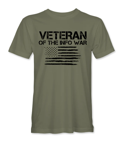 Veteran Of The Infowar Flag T-Shirt - Infowars Store