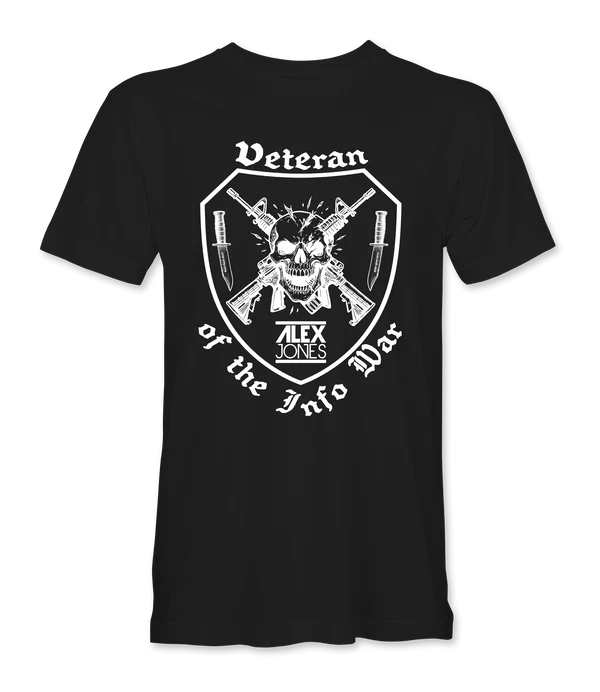 Veteran Of The Infowar Skull T-Shirt - Infowars Store