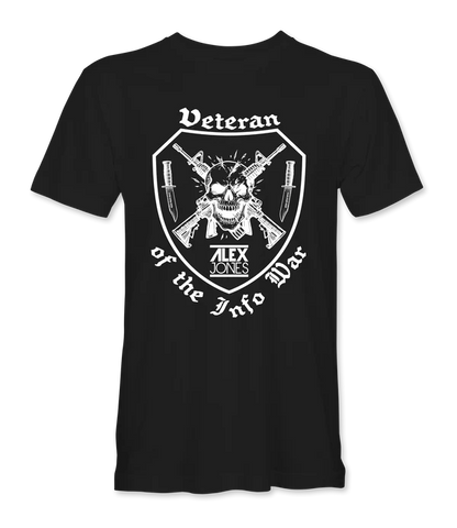 Veteran Of The Infowar Skull T-Shirt - Infowars Store