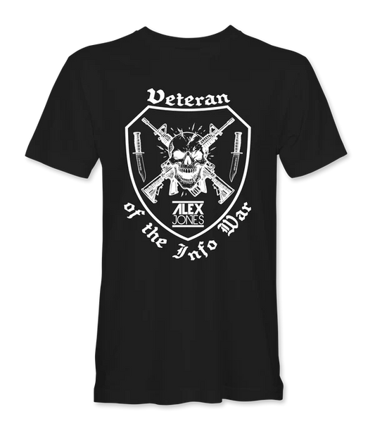 Veteran Of The Infowar Skull T-Shirt - Infowars Store