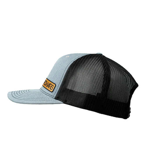 Infowars Store Gray Leather Patch Hat