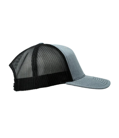 Infowars Store Gray Leather Patch Hat