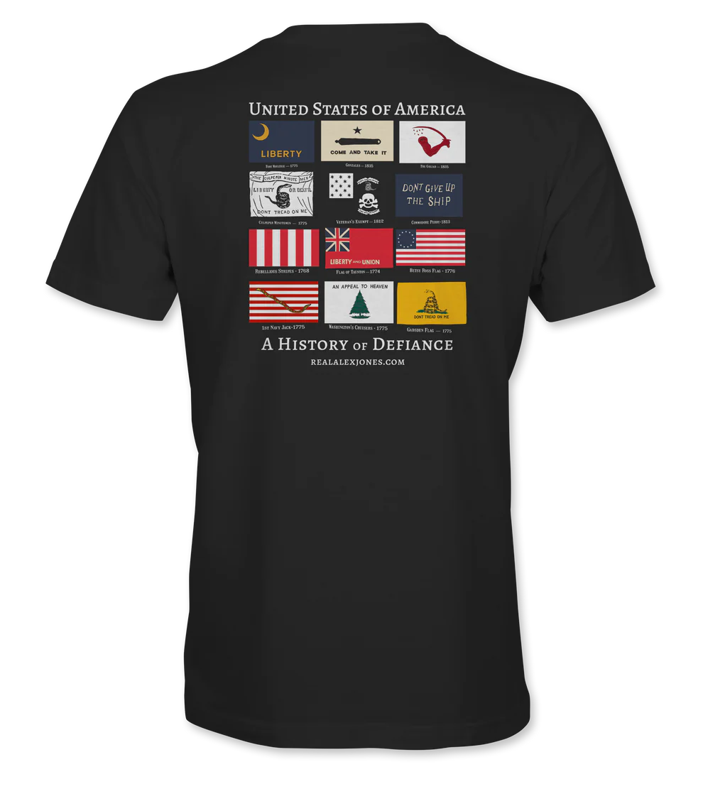 History Of Defiance T-Shirt - Infowars Store